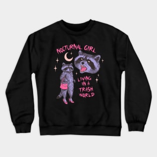 Nocturnal Girl Crewneck Sweatshirt